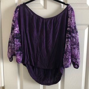 NWT Short Purple Medium Lace Shirt